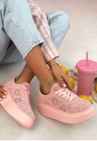 Koronkowe Sneaker Bianco Weiß