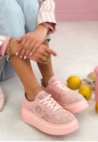 Koronkowe Sneaker Bianco Weiß