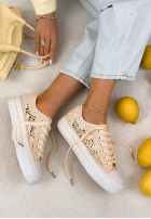 Koronkowe Sneaker Charming Lace Ecru