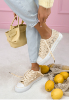 Koronkowe Sneaker Charming Lace Ecru