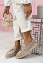 Zamszowe mokasyny Margot błękitne