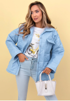 Pikowana Jacke z kołnierzem i kieszeniami Sunflower Himmelblau