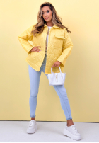 Pikowana Jacke z kołnierzem i kieszeniami Sunflower Himmelblau