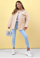 Pikowana Jacke z kołnierzem i kieszeniami Sunflower Himmelblau