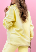 Komplet bluza, legginsy, top 3in1 Look At Me żółty