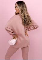 Set Sweatshirt, Leggings, top 3in1 Look At Me Puderrosa