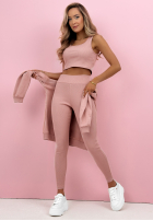 Set Sweatshirt, Leggings, top 3in1 Look At Me Puderrosa