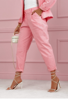 Sztruksowe spodnie Goodbye Lovely różowe