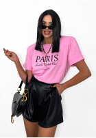 T-Shirt z nadrukiem La Milla Paris Weiß