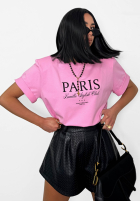 T-Shirt z nadrukiem La Milla Paris Weiß