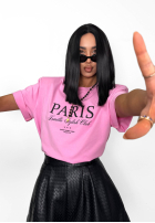 T-Shirt z nadrukiem La Milla Paris Weiß