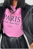 T-shirt z nadrukiem La Milla Paris biały