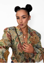 Żakardowa gorsetowa Blazer La Milla Amanda Beige