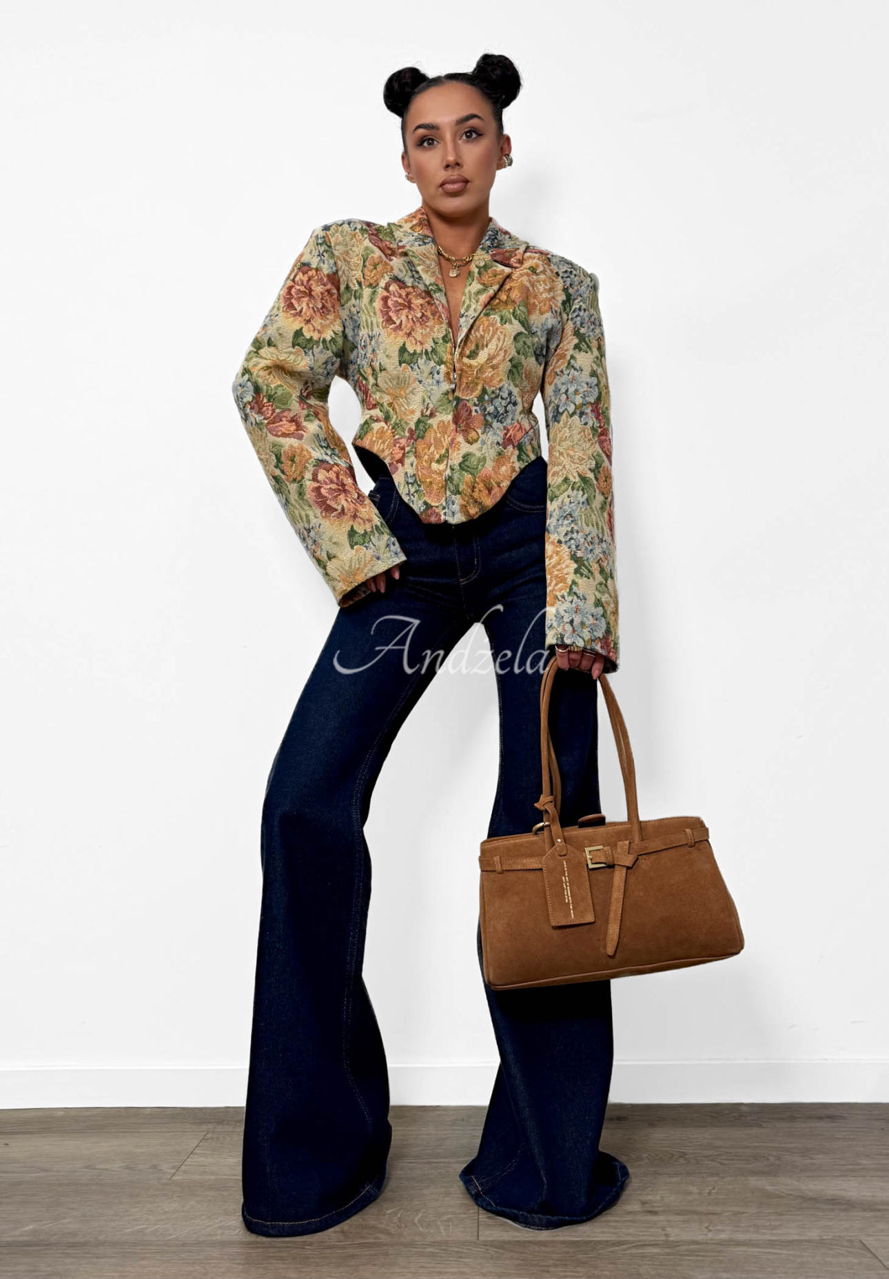 Jacquard-Korsettblazer aus Baumwolle La Milla Amanda Beige