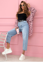 Spodnie jeansowe straight Don’t Move Now jasnoniebieskie