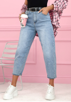 Spodnie jeansowe straight Don’t Move Now jasnoniebieskie