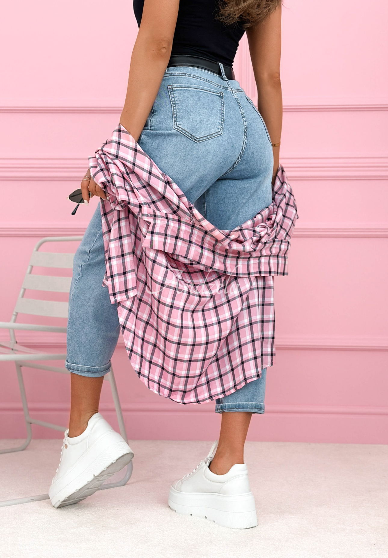 Jeans mom fit Don’t Move Now Hellblau