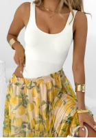 Body na ramiączkach Hold My Heart Ecru