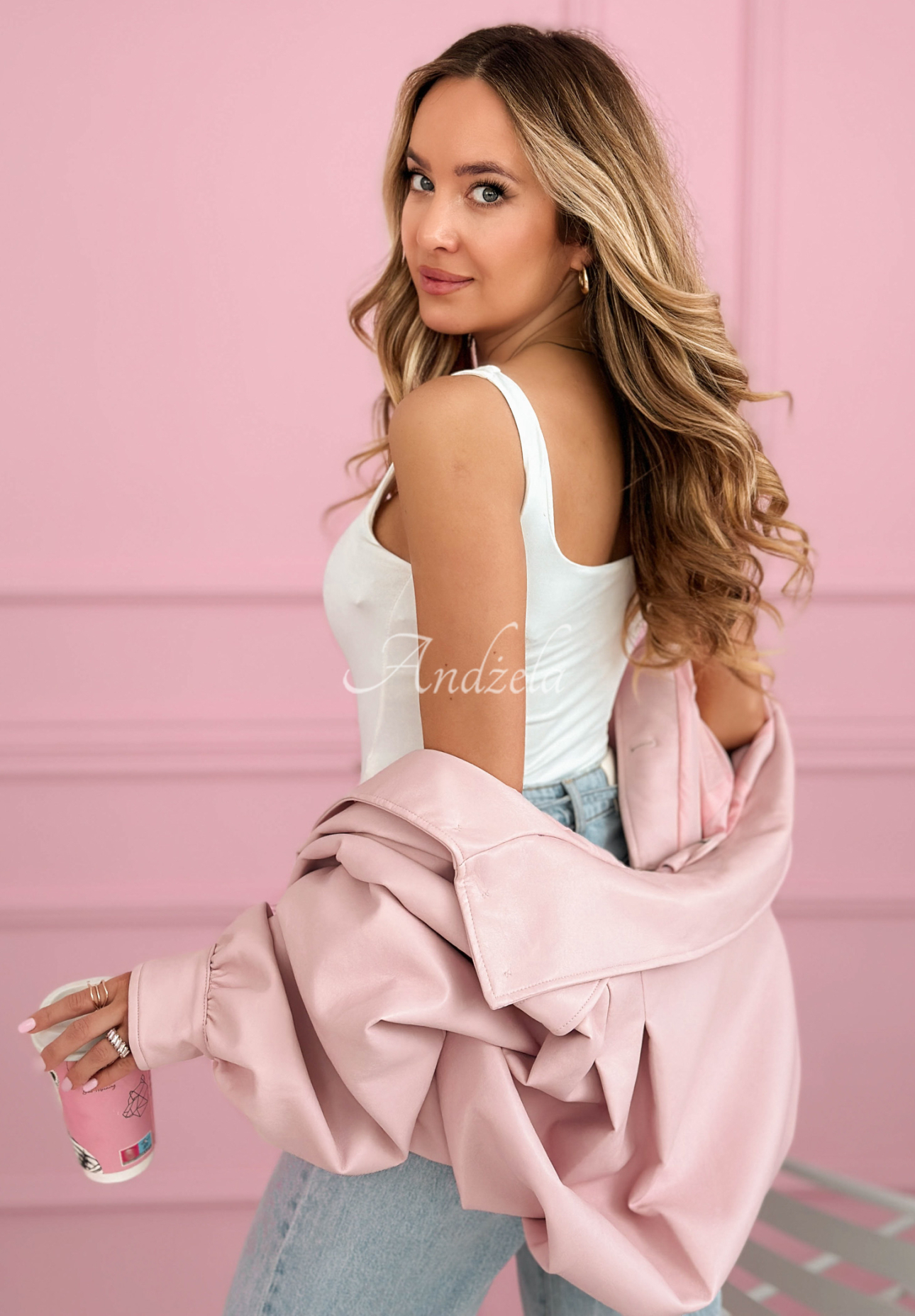 Solaria ecru strappy top