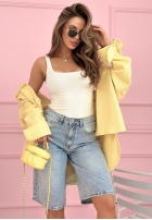 Krótkie Jeans spodenki z kryształkami Ottavia Hellblau