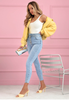 Hose Jeans skinny z kryształkami Amy Blau