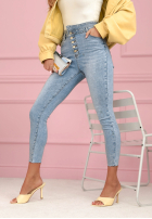 Hose Jeans skinny z kryształkami Amy Blau
