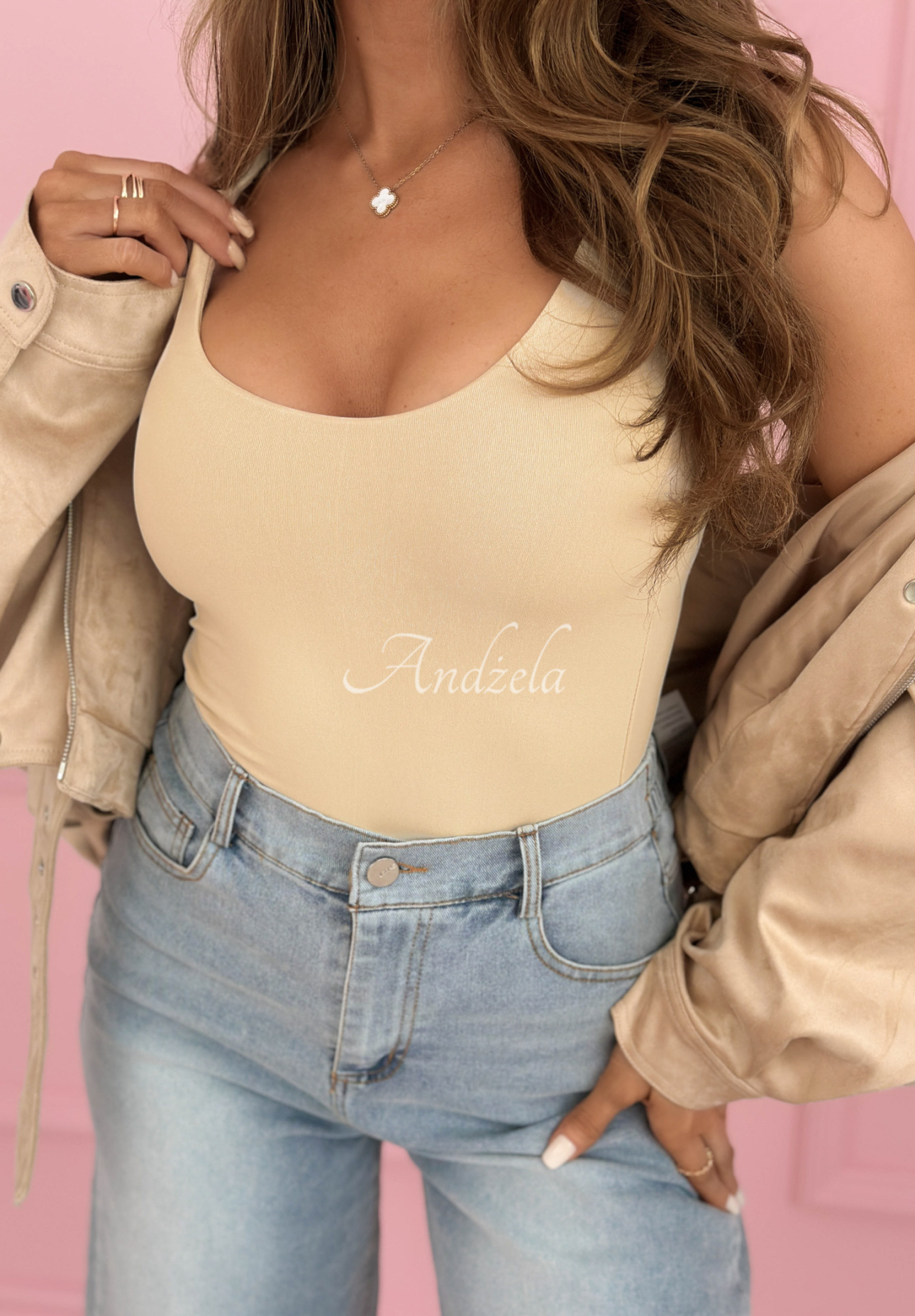 Solaria beige strappy top