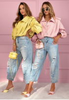 Krótka skórzana Jacke z kołnierzem Valleria Pistaziengrün