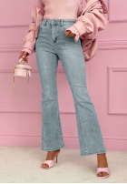 Hose Jeans dzwony z haftami Nerelle Hellblau