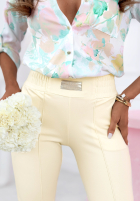 woven Trousers Pretty On Point in red