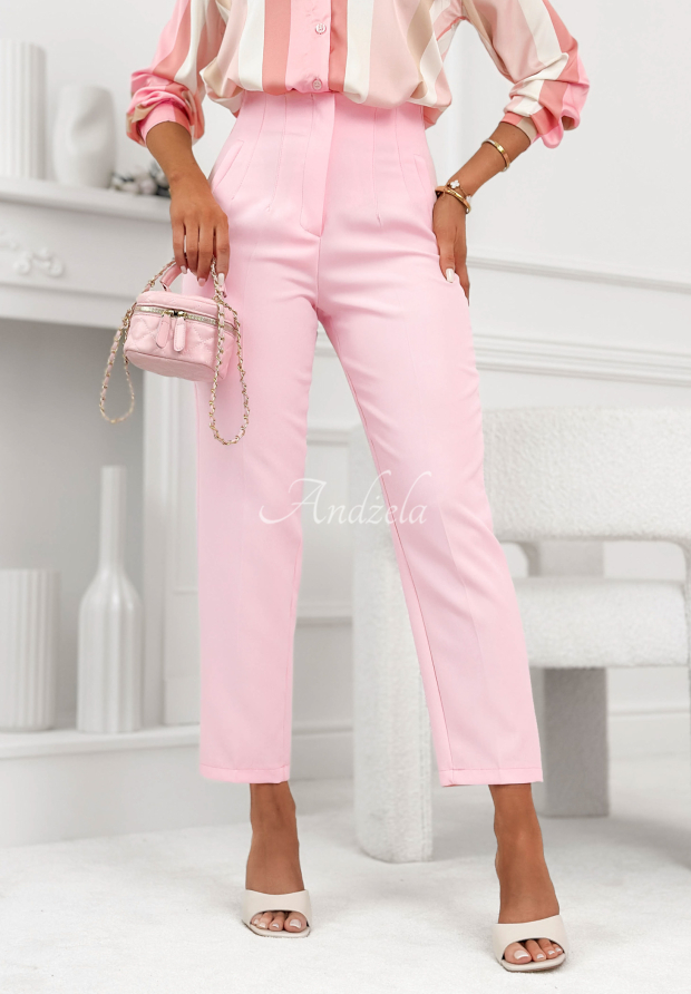Elegante Zigarettenhose Coctail Party Rosa