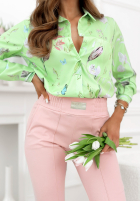 Wzorzysta Hemd Soft Wings Pistaziengrün
