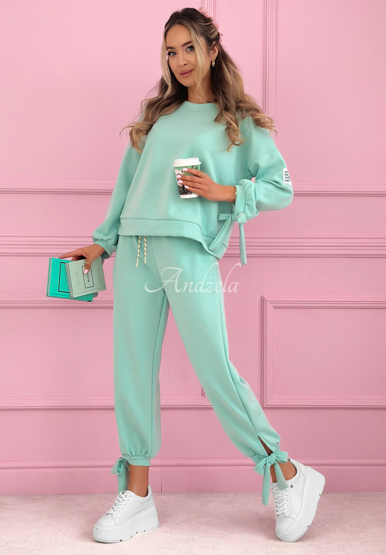 Peyton sage butter viscose tracksuit set
