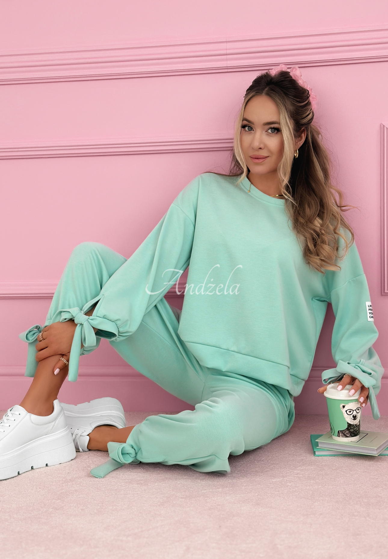 Peyton sage butter viscose tracksuit set