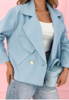 Zamszowa dwurzędowa Jacke Sylvie Gelb