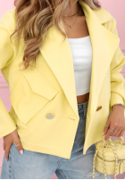 Zamszowa dwurzędowa Jacke Sylvie Gelb