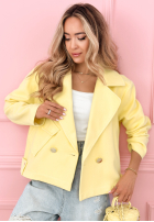 Zamszowa dwurzędowa Jacke Sylvie Gelb