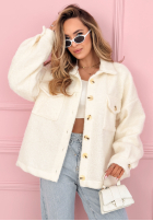 Krótka Jacke sherpa kożuszek Anyana Himmelblau