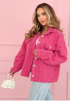 Krótka Jacke sherpa kożuszek Anyana Himmelblau