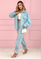 Krótka Jacke sherpa kożuszek Anyana Himmelblau