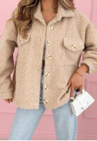 Krótka Jacke sherpa kożuszek Anyana Himmelblau