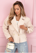 Zamszowa dwurzędowa Jacke Sylvie Gelb