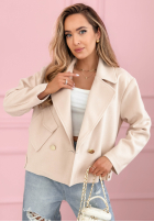 Zamszowa dwurzędowa Jacke Sylvie Gelb