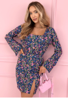 Kwiecista Kleid mini Florina Schwarz