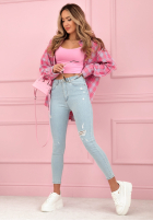 Hose Jeans skinny Irene Hellblau