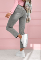 Hose Jeans mom fit Wait Here jasnoszare