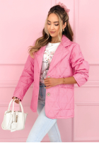 Pikowana Jacke z kołnierzem i kieszeniami Oleander Himmelblau