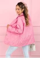 Pikowana Jacke z kołnierzem i kieszeniami Oleander Himmelblau