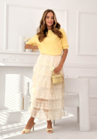 Leicht Pullover na krótki rękaw Better With You Beige