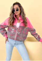 Sweatshirt ze stójką Mit Muster Alice Gelb